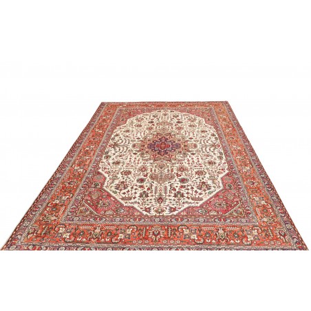Tappeto Tabriz Persia beige rosso 205x300