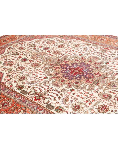 Tappeto Tabriz Persia beige rosso 205x300
