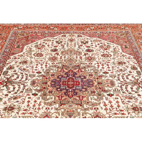 Tappeto Tabriz Persia beige rosso 205x300
