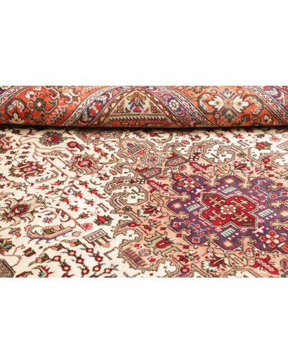 Tappeto Tabriz Persia beige rosso 205x300
