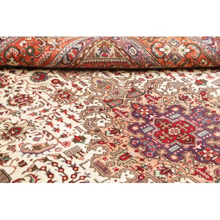 Tappeto Tabriz Persia beige rosso 205x300