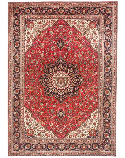 Tappeto Tabriz Persia marrone grigio 207x293