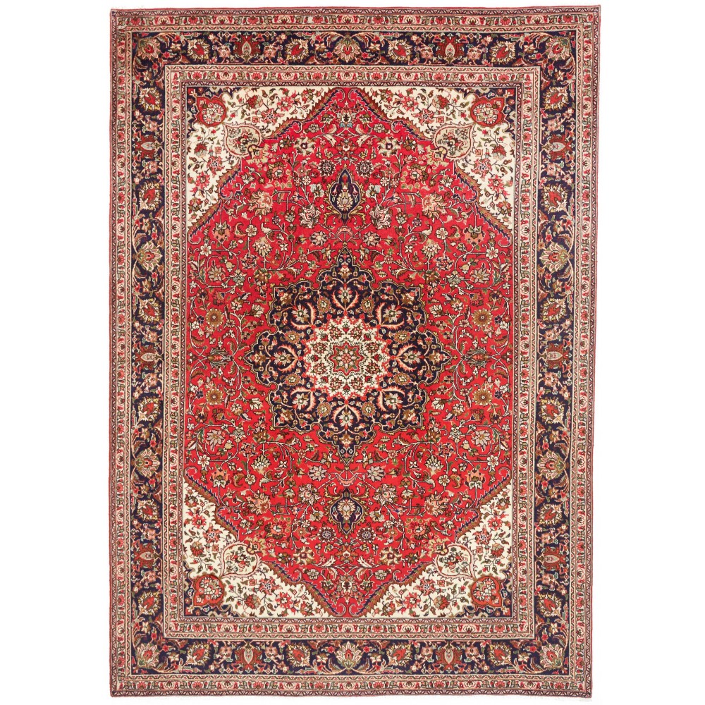Tappeto Tabriz Persia marrone grigio 207x293