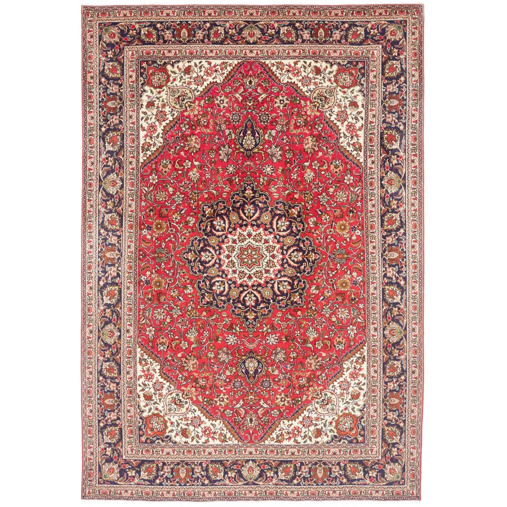 Tappeto Tabriz Persia marrone grigio 200x297