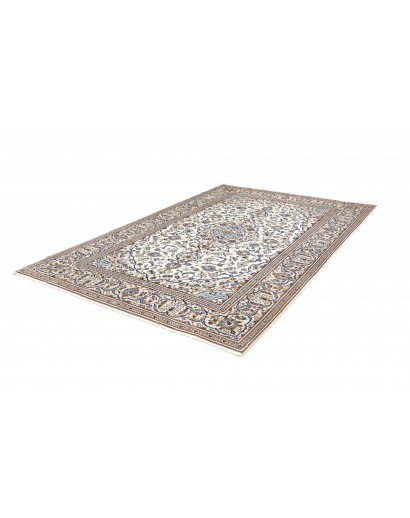 Tappeto Kashan Persia bianco azzurro 200x303