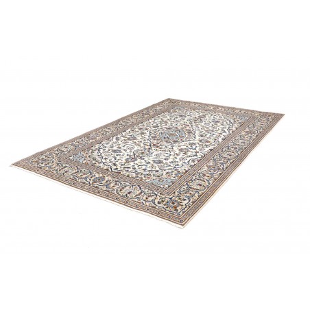 Tappeto Kashan Persia bianco azzurro 200x303