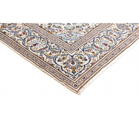 Tappeto Kashan Persia bianco azzurro 200x303