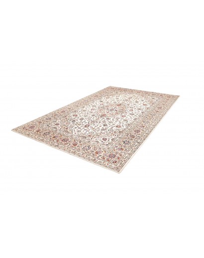 Tappeto Kashan Persia bianco marrone 198x306
