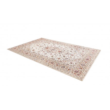 Tappeto Kashan Persia bianco marrone 198x306