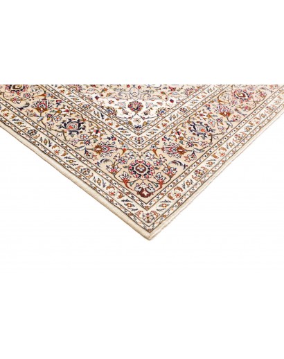 Tappeto Kashan Persia bianco marrone 198x306