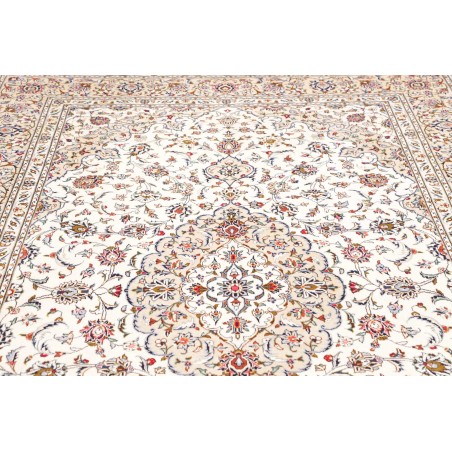 Tappeto Kashan Persia bianco marrone 198x306