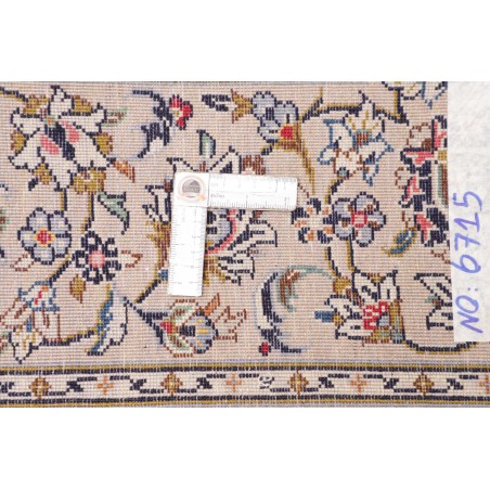 Tappeto Kashan Persia bianco marrone 198x306