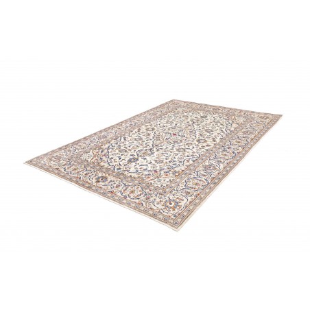 Tappeto Kashan Persia bianco azzurro 195x293
