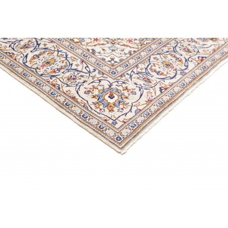 Tappeto Kashan Persia bianco azzurro 195x293