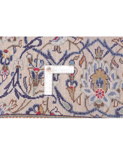 Tappeto Kashan Persia bianco azzurro 195x293