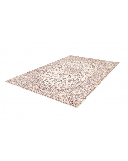 Tappeto Kashan Persia bianco grigio 200x300