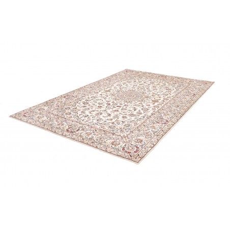 Tappeto Kashan Persia bianco grigio 200x300