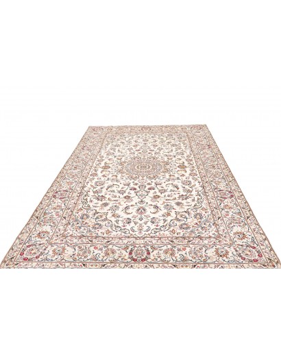 Tappeto Kashan Persia bianco grigio 200x300