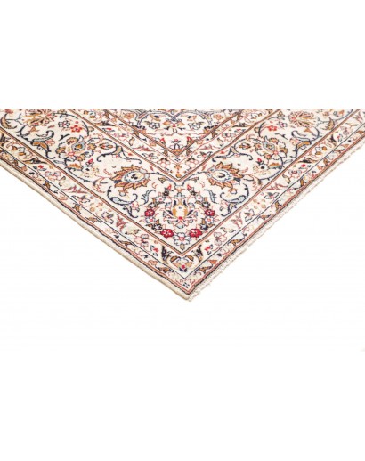 Tappeto Kashan Persia bianco grigio 200x300