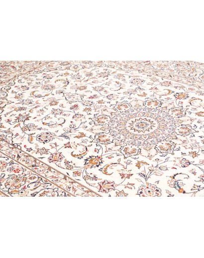 Tappeto Kashan Persia bianco grigio 200x300