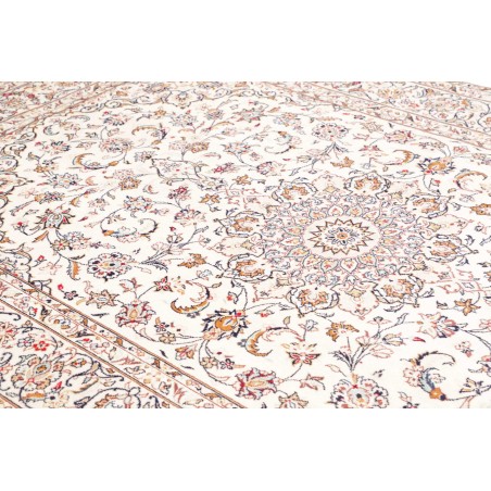 Tappeto Kashan Persia bianco grigio 200x300