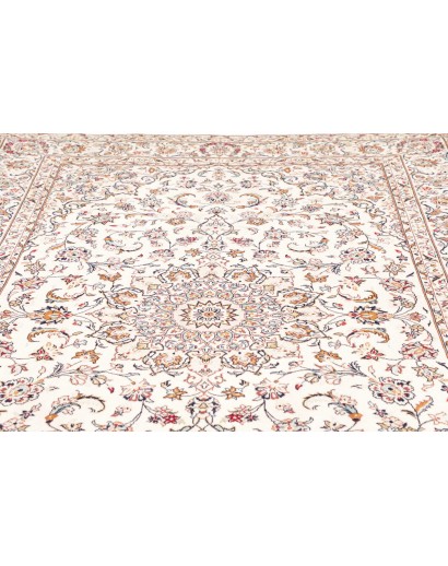 Tappeto Kashan Persia bianco grigio 200x300