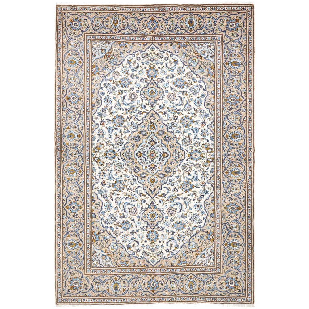 Tappeto Kashan Persia bianco 200x302
