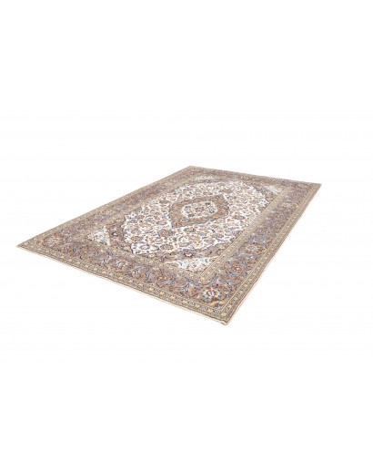 Tappeto Kashan Persia bianco grigio 200x290