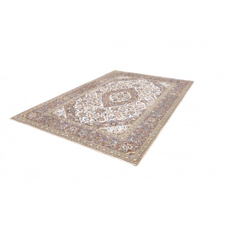 Tappeto Kashan Persia bianco grigio 200x290