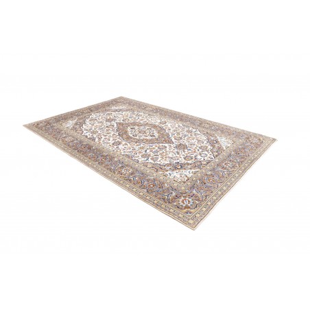 Tappeto Kashan Persia bianco grigio 200x290