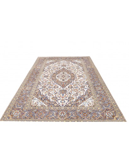 Tappeto Kashan Persia bianco grigio 200x290