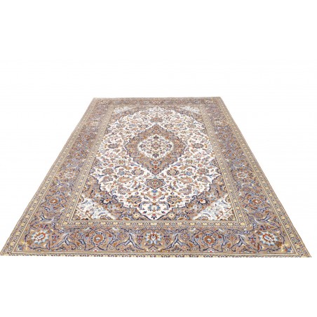 Tappeto Kashan Persia bianco grigio 200x290