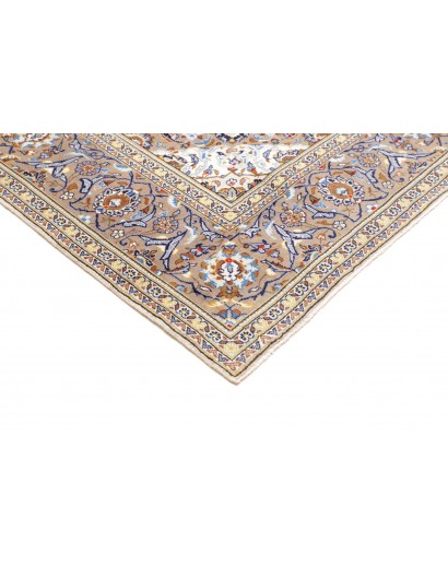 Tappeto Kashan Persia bianco grigio 200x290