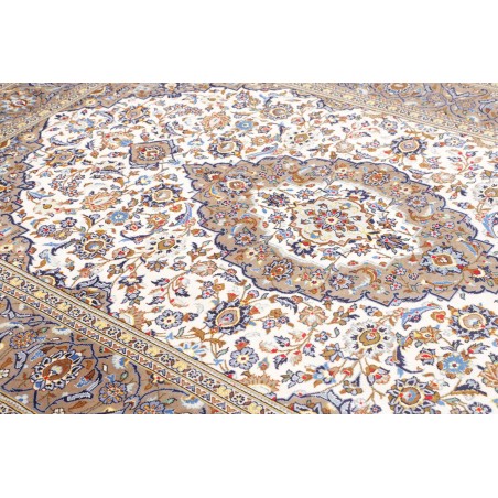 Tappeto Kashan Persia bianco grigio 200x290