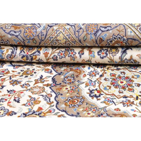 Tappeto Kashan Persia bianco grigio 200x290