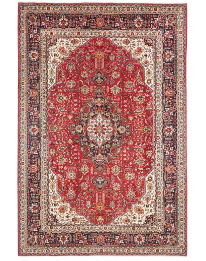 Tappeto Tabriz Persia beige marrone 200x302