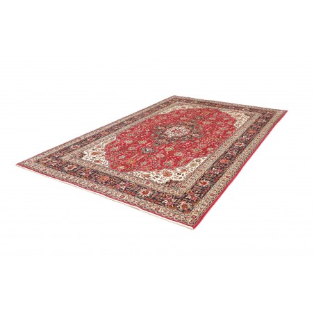 Tappeto Tabriz Persia beige marrone 200x302