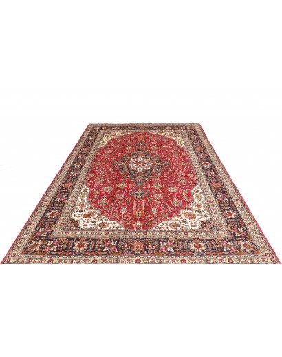 Tappeto Tabriz Persia beige marrone 200x302