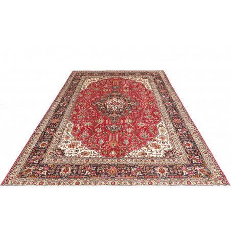 Tappeto Tabriz Persia beige marrone 200x302