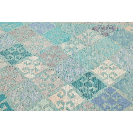 Tappeto Kilim Afghanistan beige blu 159x203