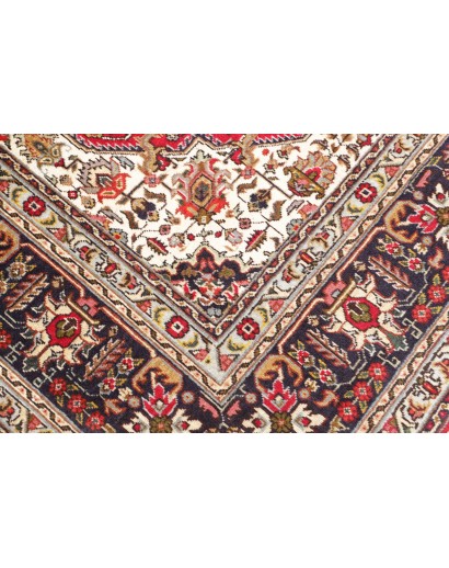 Tappeto Tabriz Persia beige marrone 200x302