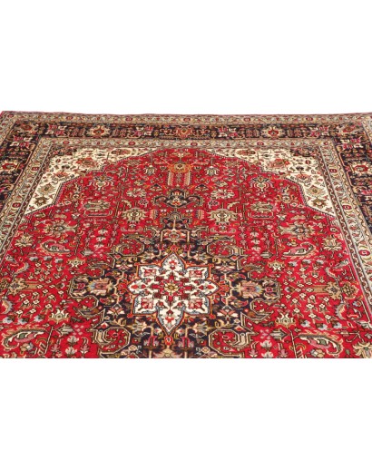 Tappeto Tabriz Persia beige marrone 200x302