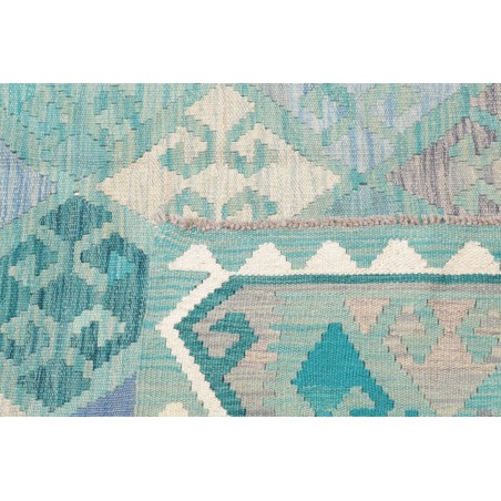 Tappeto Kilim Afghanistan beige blu 159x203