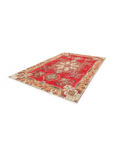 Tappeto Tabriz Persia giallo rosso 220x317