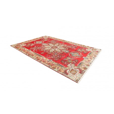 Tappeto Tabriz Persia giallo rosso 220x317