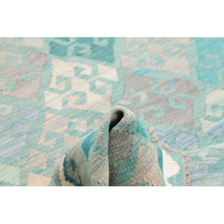 Tappeto Kilim Afghanistan beige blu 159x203