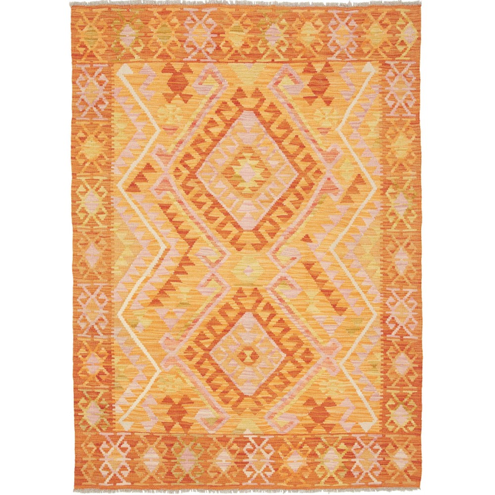 Tappeto Kilim Afghanistan marrone 131x181