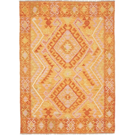 Tappeto Kilim Afghanistan marrone 131x181