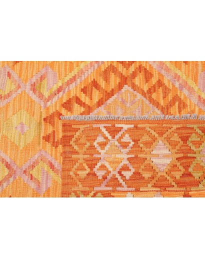Tappeto Kilim Afghanistan marrone 131x181