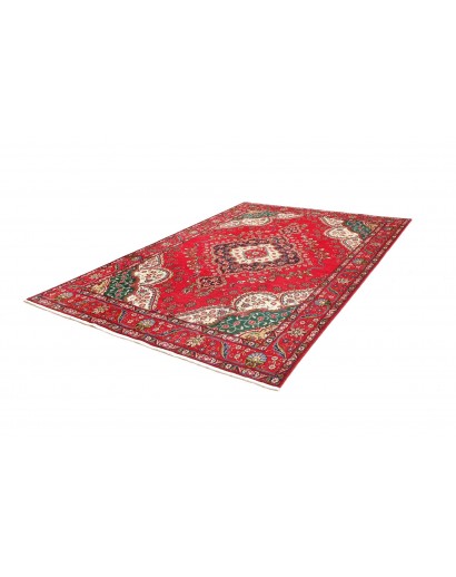 Tappeto Tabriz Persia rosso giallo 210x300